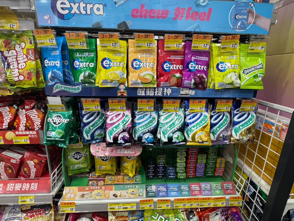 香港のお菓子売り場