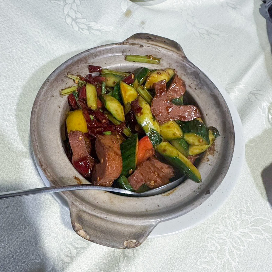 香港のベジタリアン料理店の中華料理